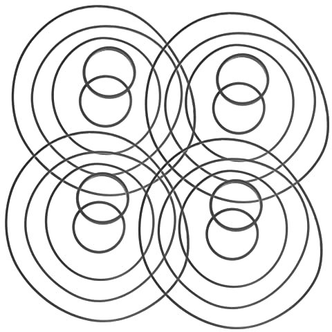 UKCOCO 50 Stück Kassettenriemen Für Die Reparatur Von Kassettenrecordern Vierkant-antriebsriemen Kassettendeck-Riemen