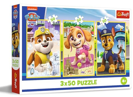 Trefl - Puzzle 3x50 Teile, 3-in-1: Unsere Hundei, Paw Patrol, 4+