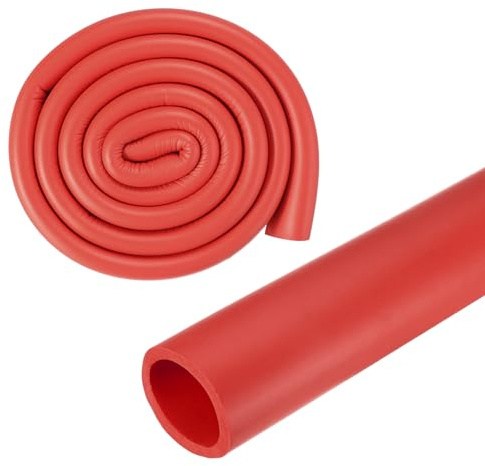 M METERXITY Pipe Insulation Foam Tube, 22mm 7/8 ID 32mm OD 3.3Ft 1m Length, Soft Flexible Foam Tubing Pipe Insulation for Handle Grip Support/Guitar Stand/Roof Racks [Red]