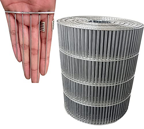 Generisch Hardware-Tuch-Luftziegel, Maschendraht aus verzinktem Schweißdraht, geschweißter Käfigdraht, Filtertuch, Gartenzaundraht, Silber, 0,3 x 5 m (12 x 196 Zoll)