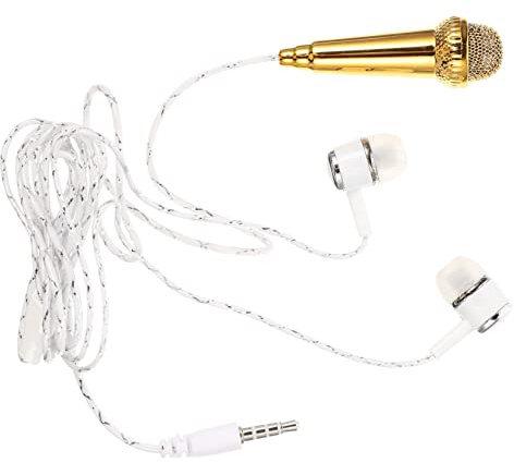 BESPORTBLE Micrófono Pequeño Portátil para Grabación de Voz Micrófono Miniatura de Teléfono para Uso Ktv o Estudio