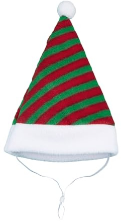 Plüsch-Weihnachtsmütze für Hunde und Katzen, Urlaubskostüm, Kappen für große Rassen, verstellbare Haustier-Nikolausmütze, Party-Kopfbedeckung, Urlaub, Haustierzubehör