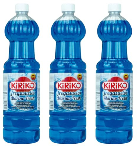 Kiriko Marino Fresh Floor Cleaner 1.5L Spanish Cleaning Product Powerful Multi-Surface Liquid Floor Cleaner Removes Dirt, Dust, Stains & Bad Odours Fresh Scent Household Cleaning Essential Pack of 3