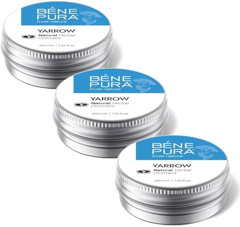 BenePura Hemorrhoids Ointment, Natural White Yarrow Ointment for Burning, Itching and Discomfort, 40 ml (Pack of 3)
