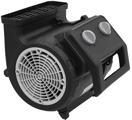 YUNRUX Bodenventilator 0°45°90° Windbläswinkel Turbolüfter 8m/s 12m/s 15m/s Windgeschwindigkeit Bodentrockner 20 bis 120 Min Timing-Funktion Luftentfeuchter Innenbereich Trocknungsgerät Bautrockner