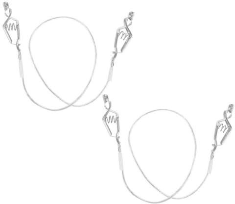 Sewroro 2pcs Cordon de Masque de Fleuret D'escrime en Acier Inoxydable, Léger et Conductivité Électrique Stable, pour Compétitions et Entraînements D'escrime