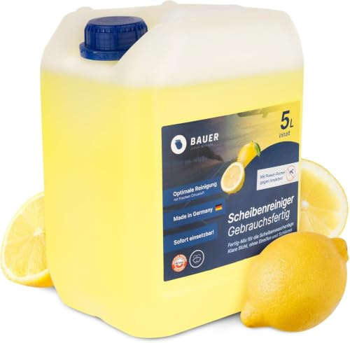 Scheibenwischwasser Sommer 2 x 10l gebrauchsfertig für Scheibenwaschanlage - Insektenentferner im Sommer - Mit Kalkschutz & frischem Citrusduft - Scheibenreiniger Made in Germany