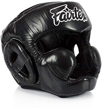 Fairtex Super Sparring Boxen Kopfschutz Leder
