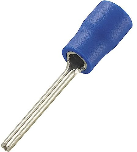 TRU COMPONENTS 739361 Stiftkabelschuh 1.50 mm² 2.50 mm² Teilisoliert Blau 100 St.