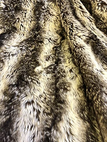 CRS Fur Fabrics 5056653805283 Super Luxus Kunstpelz Stoff Material, 1 m, 150 cm x 100 cm, Acryl, Light Chinchilla, 1Mtr 150cm x 100cm