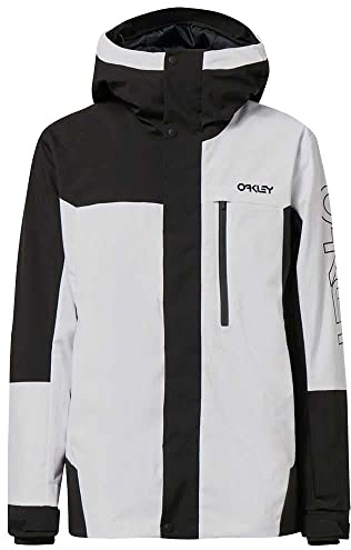 Oakley Men's Thermonuclear Protection Throwback Thursday Insulated Jacket Tech, Black/White, L