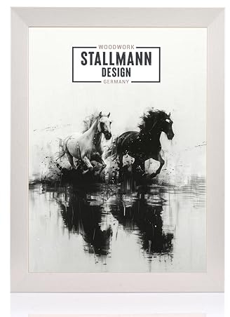 Stallmann Design Bilderrahmen 'Reno' | Größe: 70x100cm | Farbe: Alu | 40 mm starke Rahmen-Breite