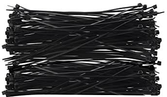 Dropfree 100 Stueck 150 x 1.8mm Elektrischer Nylon Befestigung Kabelbinder - Schwarz