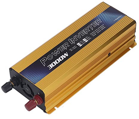 Inversor de Onda Sinusoidal Pura de 3000 W, Inversor de Corriente de 12 V CC a CA, Convertidor Solar Universal para Automóvil, Inversor Solar para Vehículos Al Aire Libre para (220 V)