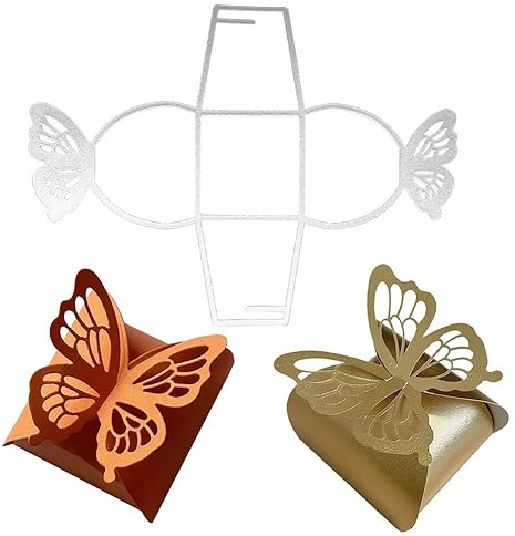 Weihnachts Süßigkeiten Box Metall Stanzschablonen,Geschenkbox Stanzschablonen Schachteln, Prägeschablone Stanzmaschine Stanzformen Schachtel Schablonen Schneiden für Hochzeit Geburtstag Süßigkeitenbox