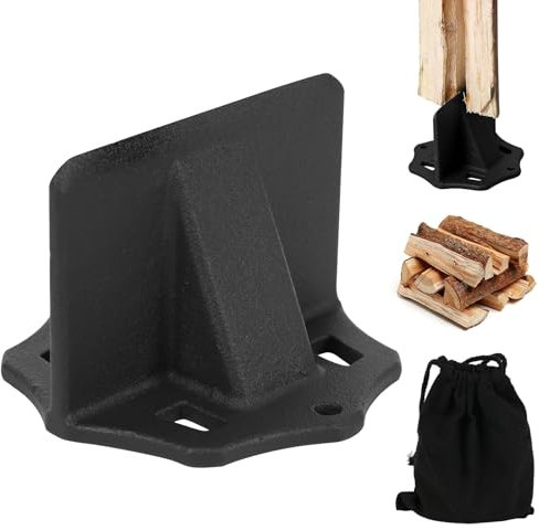 Log Splitter, Wood Splitter for Logs, Firewood Kindling Splitter, Log Splitting Tool, Manual Log Splitter, Firewood Splitter for Home Outdoor Camping (7*5cm)