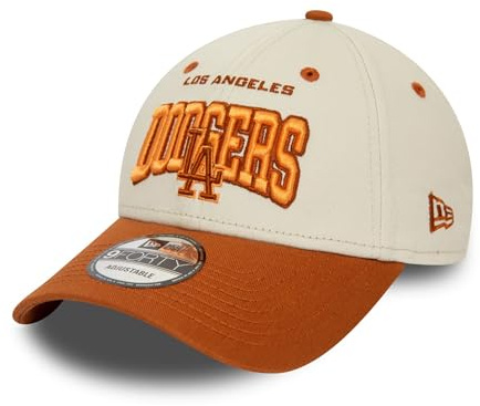 New Era LA Gorra MLB béisbol Los Angeles Dodgers 9Forty Ajustable Strapback Sombrero Beige marrón