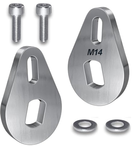 EBike Torque Arm Set, Universal M14, Electric Bicycle E Bike Rear Axle, 6mm Thick, High Quality, Made from Stainless Steel, Suit M14, 14mm Round, 10mm Flats Motor Axle.