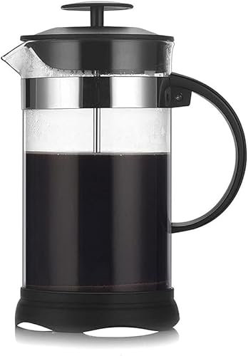PBYVQXBR Cafetera grande, cafetera de viaje, olla de prensa francesa de acero inoxidable, doble pared transparente, no es fácil de dañar, filtro, prensa de café, Pr francés