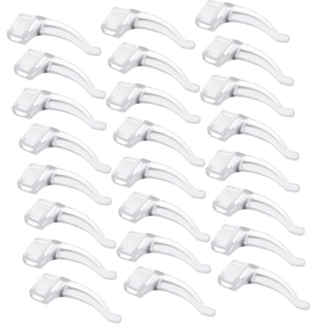 IWOWHERO 50paare Antirutsch Brillen Ohrbügel Weichem Flexible Brillen Für Sicheren Sitz Während Sportlicher Aktivitäten Transparentes Design Für Brillenarten