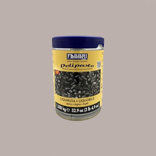 Lucgel Preparato in Pasta Gelato Gusto Liquirizia Delipaste Fabbri -1 ,5 Kg -