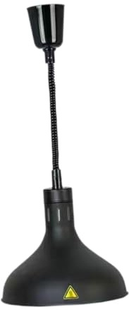 Colcolo Lámpara de Calor para Alimentos, lámpara de Calentamiento de Buffet, lámpara de Calor Colgante telescópica Ajustable E27 para cafetería Cocina, Negro