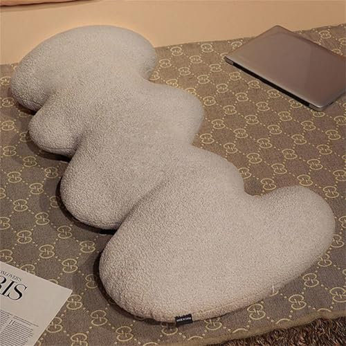 champracer Wolken Kuscheltier Kissen Plüschtier, Kuschelkissen Wolken Kissen, Kuschelkissen in Wolken Form, Wolken Kissen Throw, Dekokissen für Kinderzimmer Schlafzimmer (Grau)