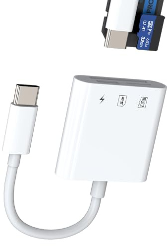 Lettore di schede USB C A SD (3 in 1) Micro SD Cart Reader Tipo C Porta Ricarica Adattatore Per iphone16 15 Compatibile Con Samsung Per Apple iPad Macbook TF Memoria Compatta Foto Esterna Dispositivo