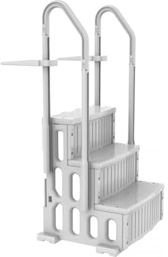 Escalier Simple de Piscine Nathan - 3 marches - en Plastique