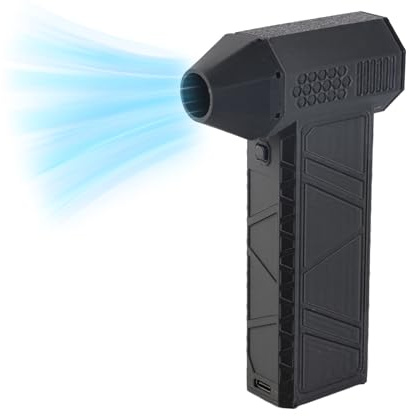 Biancellino a Secco a Getto, Duster Ad Aria Elettrica da 300000 Giri/Min, Spolverne Ad Aria Cordless, Ventilatore per Polvere Regolabile a 3 Marcia per Pulire la Tastiera per
