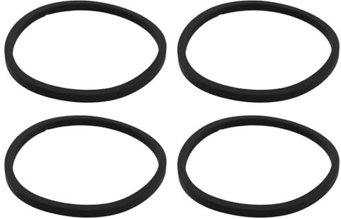 ECSiNG 4PCS Square Tape Player Rubber Drive Belt Inner Diameter 20mm for Tape Players Cassette Recorders CD Rom Drives Audio Tape