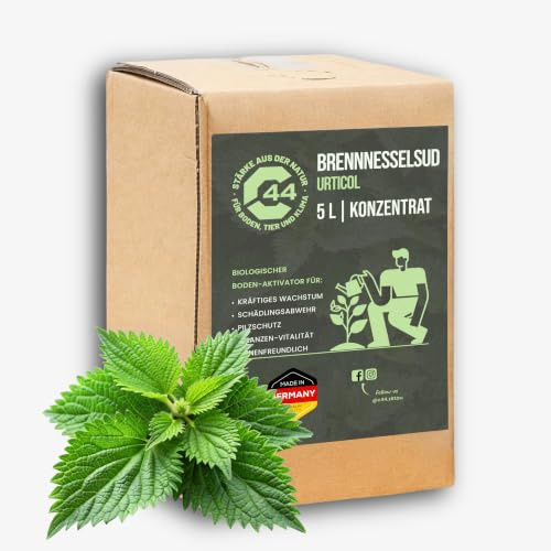 5L Bio Brennnesselsud Konzentrat – Natürliche Pflanzenstärkung & Bodenaktivator – Ideal für Gemüse, Tomaten & Rosen – Zur Aktivierung von Pflanzenkohle | C44-Zittau