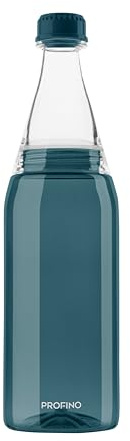PROFINO Sparkle Trinkflasche 700 ml, Tritan, kohlensäuregeeignet, blau | Wasserflasche, Schraubverschluss, auslaufsicher, BPA-frei, geschmacksneutral, spülmaschinenfest, leicht, robust, 144 g