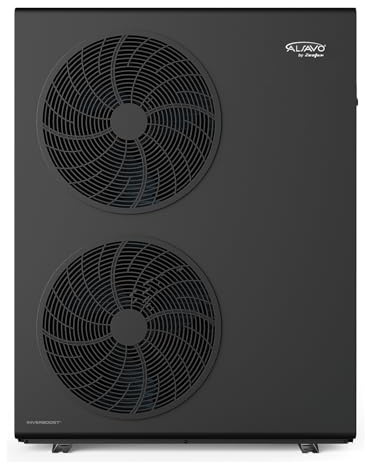 ALSAVO Pompa di Calore Aria-Acqua Monoblocco INVERBOOST HEAT EVI 12 kW, Trifase con Doppia Ventola, Energetica A+++, Riscaldamento, Raffreddamento e Acqua Calda
