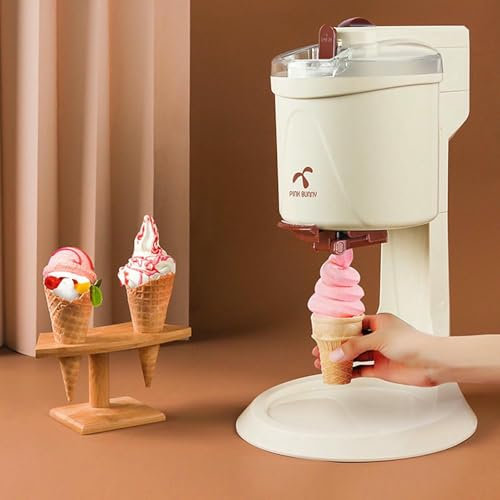 Macchina per Gelato Soft Macchina per Yogurt Macchina per Gelato Casalinga Macchina per Gelato Soft Maker Automatica, Macchina per Fare Il Gelato Domestica Da 1000 Ml per Cucina Fai Da Te Veloce