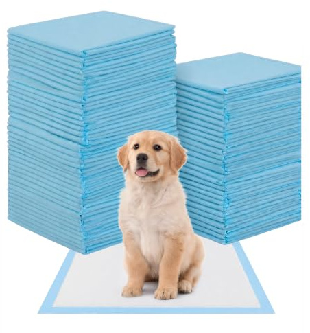 Alèse Jetable pour Chien (100 Pièces) 33x45cm, Tapis Éducateur Chiot | Tapis Absorbant Anti-Fuite 5 Couches, Alaise Chien Imperméable à Séchage Rapide pour Apprentissage Propreté et Voyage