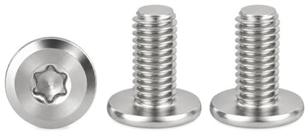 Drenky Tornillos Torx Cabeza Plana M5x10mm, 20 Tornillos Inoxidables | Tornillos Torx M5 Cabeza Redonda Inox A2V2A Para Uniones Madera-Metal Y Trabajos De Bricolaje