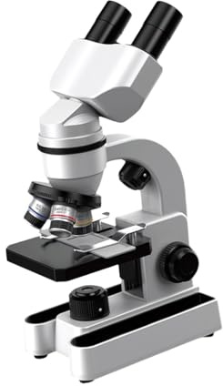 JISADER Kit microscopio científico para niños con 10 portaobjetos, Juguete experimentos científicos para niños y niñas.