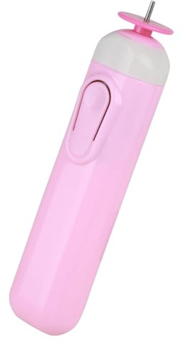 Yinhing Elektriskt Slitsat Quillingverktyg DIY Elektrisk Quillingpenna med Stålcurlingpenna för 3D-quillingprojekt för Nybörjare Inom Konst och Hantverk Enkel Att Använda (Rosa)
