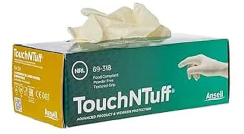 Ansell 69-318 Disposable latex gloves, Small (100 Gloves)