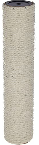 Kerbl Pet Poteau de Rechange, Tronc de Rechange pour Arbre à Chat, Poteau en sisal, 30cm, ø 9cm, Beige, sisal Naturel, avec Tige filetée