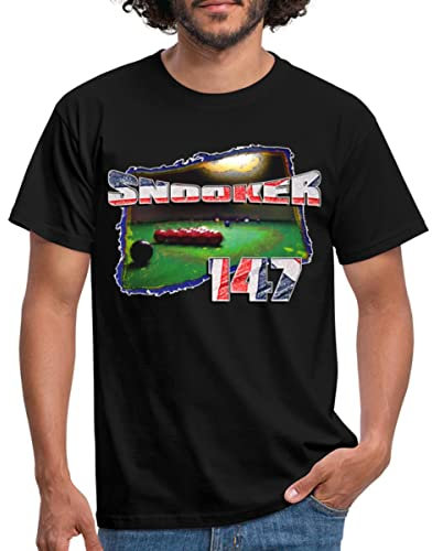 Spreadshirt Snooker 147 Billard Männer T-Shirt, M, Schwarz