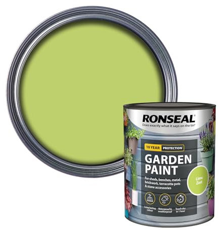 Ronseal RSLGPLZ750 GPLZ750 Garden Paint Lime Zest 750ml, 750 ml