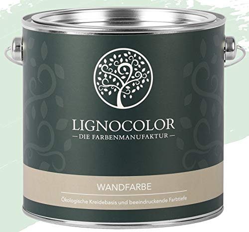 Lignocolor Wandfarbe Innenfarbe Deckenfarbe edelmatt 2,5 L (Pastel Blue)