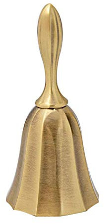 Belons Handglocke Tischglocke Zinklegierung Tischklingel Handklingel Anrufglocke Rezeptionsglocke Schulglocke Weihnachtsglocke