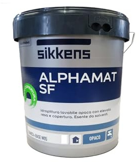 SIKKENS ALPHAMAT SF BIANCO lt 2.5 -Pittura lavabile-