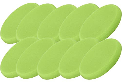 detailmate Polierpad Bundle - 10x POLYTOP Polierschwamm für Poliermaschine Finish Pad grün 135 x 20 mm - Auto Politur Pad Set