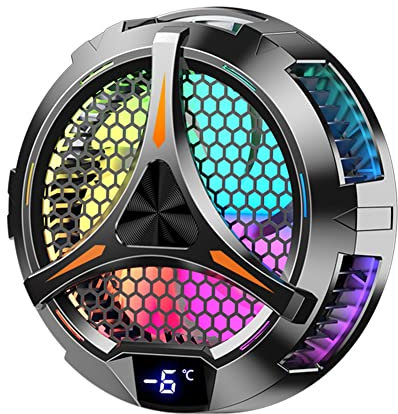 Geieold X42 Radiatore Tablet RGB Colorato - Raffreddatore Semiconduttore Magnetico Con Illuminazione 10Cm - Ventola di Raffreddamento