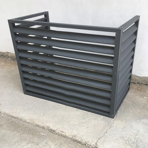 Copri motore condizionatore esterno da giardino, copri condizionatore mini split per unità esterna, staffe condizionatore esterno, robusto e durevole, abbattimento acustico, adatto per giardini ( Colo