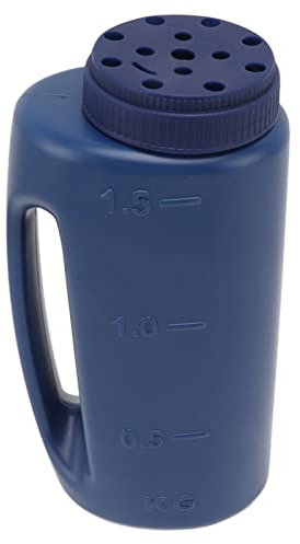 Mumusuki Spandiconcime Portatile, Dispenser di Semi per Spandiconcime Portatile in Plastica Spessa per Semi, Scioltura Die Ghiaccio, Sale (Blue)